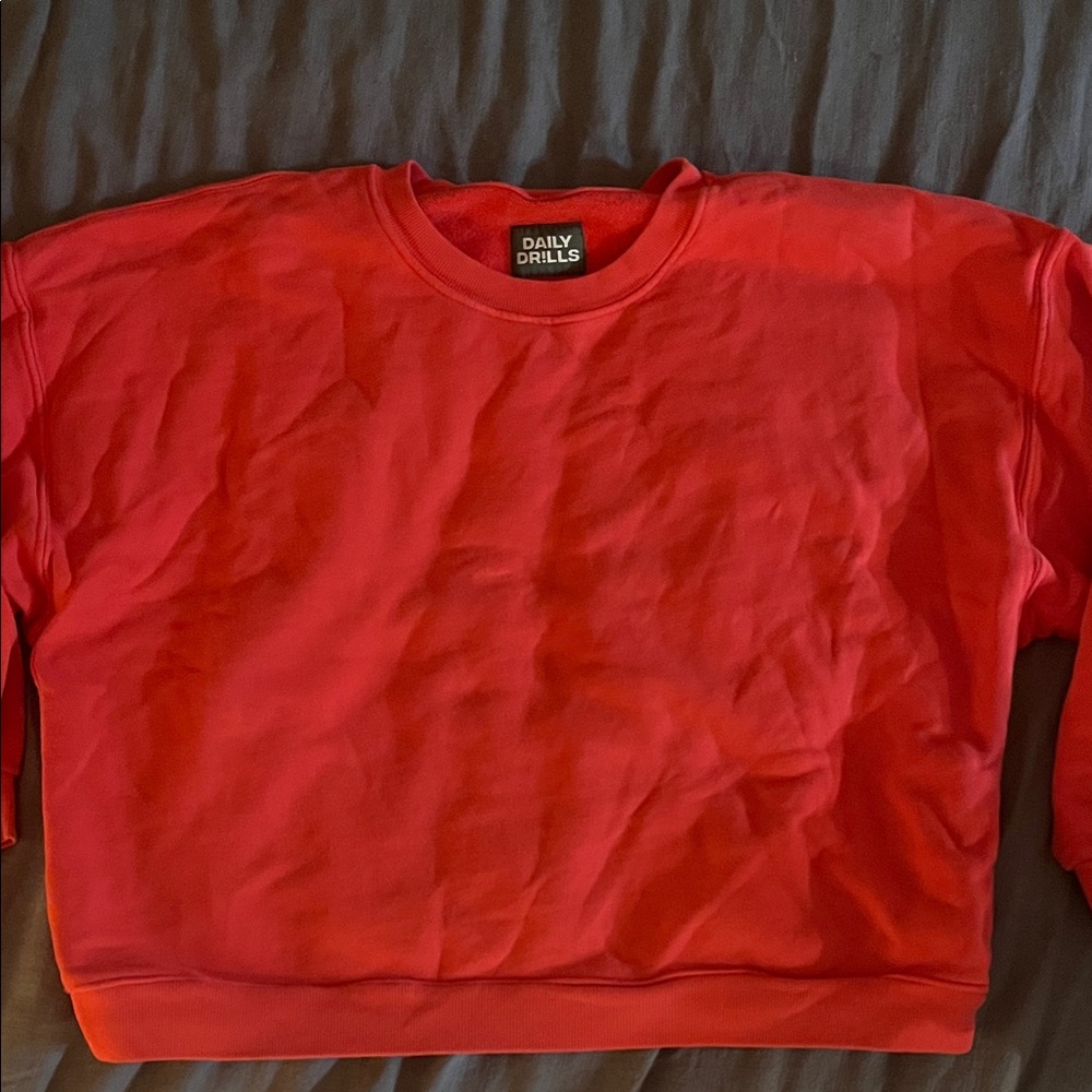 Daily Drills Bold Red Crewneck